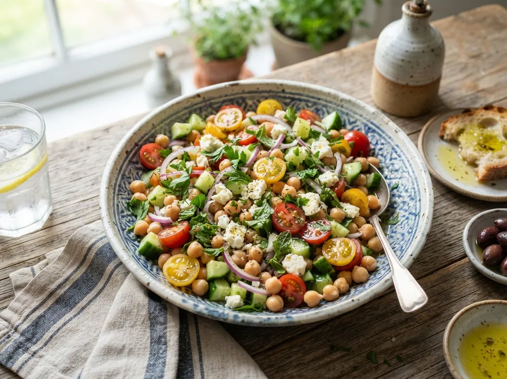 Fresh Mediterranean Chickpea Salad