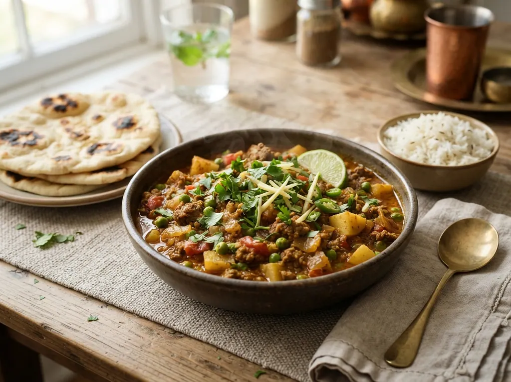 Keema Matar (Spiced Beef and Potato Curry)