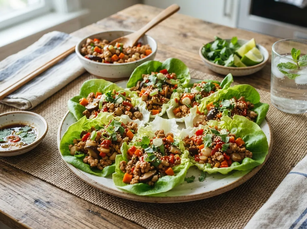 Quick Turkey Lettuce Wraps