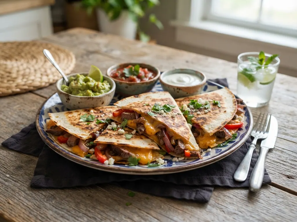 Steak and Pepper Quesadillas