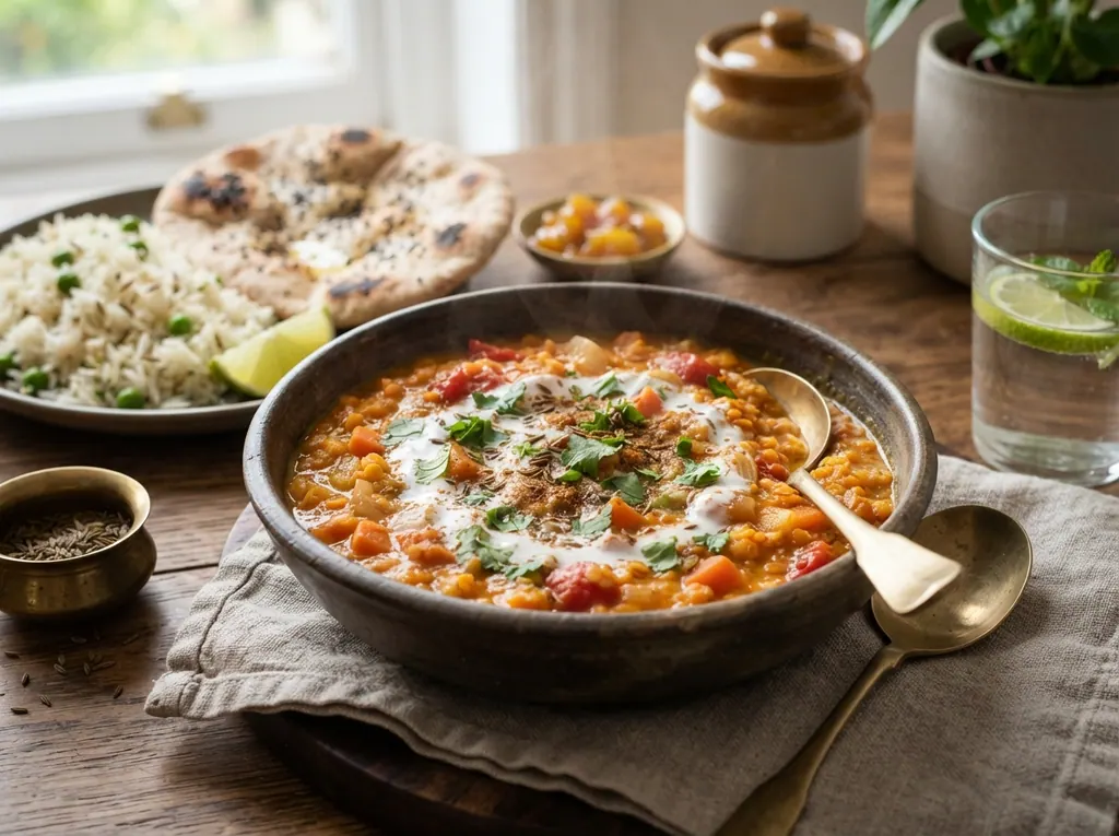 Creamy Coconut Red Lentil Dahl