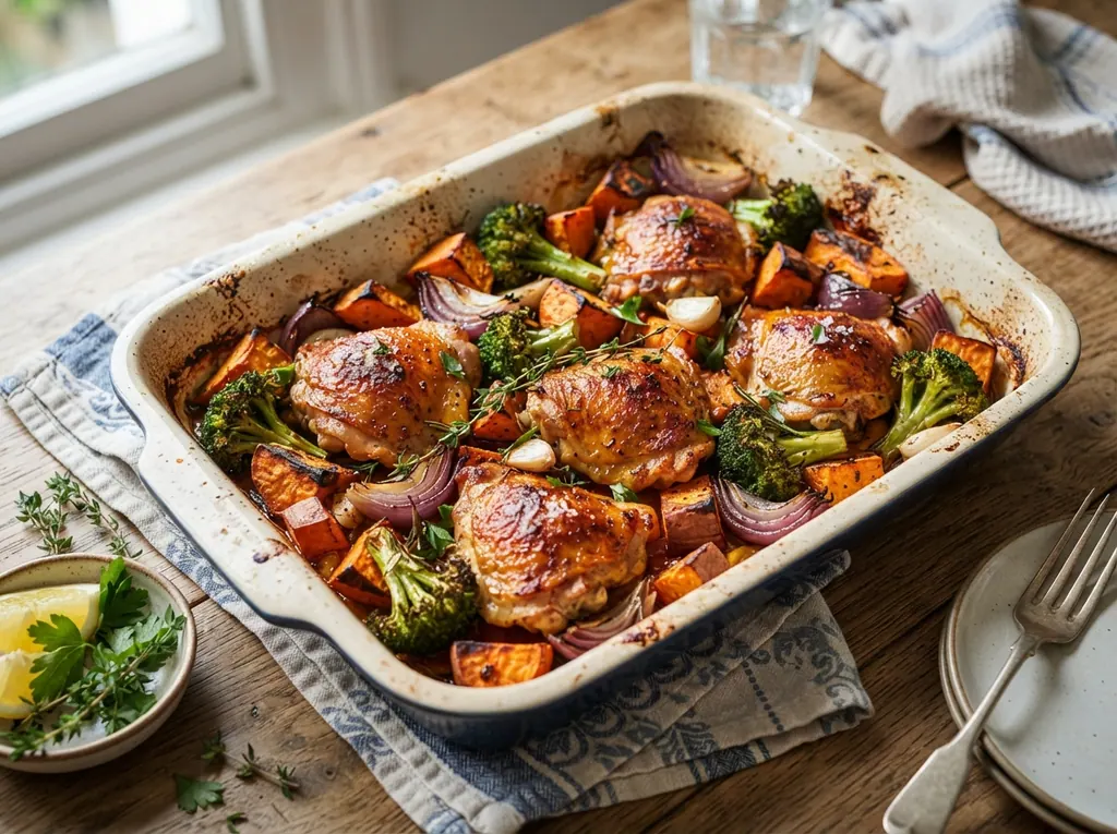 Honey-Smoked Paprika Chicken & Veggie Traybake